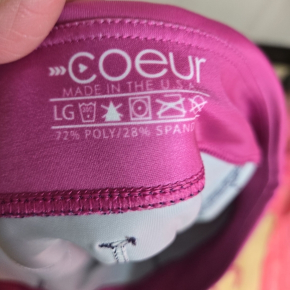 COEUR athletic wear spandex SHPRTS ONLY Marathon cycling - Picture 4 of 5